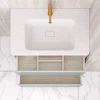 Тумба подвесная PARMA 100 /мята/ AQUA DE MARCO 20100MINTPAR — фото 9, Тумбы под раковину