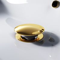 F0700P99 Донный клапан нажимной универсальный, золото — фото 1, Донные клапаны