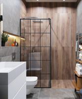 Ограждение MUZA T80 душевое Ceruttispa без поддона (80x195) — фото 2, Душевые уголки трапеция