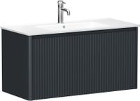 Тумба под раковину Allen Brau Gravity 100 1.370018.AM антрацит матовый — фото 1, Тумбы под раковину