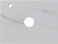 Столешница Aquanet Flat 60 мрамор, с отв. слева 00345775 — фото 1, Столешницы под раковину