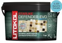 Затирка эпоксидная Litokol STARLIKE Defender EVO S.320 AZZURRO CARAIBI арт-485740002 — фото 1, Затирка для плитки