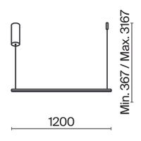 Товар: Подвесной светильник Maytoni MOD246PL-L24BSK - фото 2 Подвесной светильник Maytoni MOD246PL-L24BSK — фото 2, Подвесные светильники