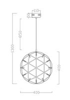 Подвесной светильник Freya FR5099PL-L21CH — фото 3, Подвесные светильники