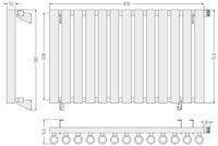 Отопительный радиатор Сунержа Кумир-0 EU50 правый 500х890 13 секций Тёмный титан муар арт-15-0351-5013 — фото 5, Радиаторы отопления