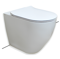 Товар: Унитаз HATRIA CENTRICA Y9DC01 напольный приставной слив Vortex безободковый цвет белый - фото 1 Унитаз HATRIA CENTRICA Y9DC01 напольный приставной слив Vortex безободковый цвет белый — фото 1, Приставные унитазы