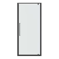 Дверь в нишу Niagara Nova NG-35-8AGR (80х195) распашная,графит,стекло прозрачное,1 место — фото 2, Распашные душевые двери