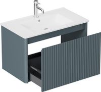 Тумба под раковину Allen Brau Gravity 80 1.370017.BGM синий матовый — фото 2, Тумбы под раковину