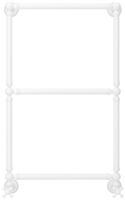 Полотенцесушитель водяной Сунержа Ренессанс 1304 860х500 Матовый белый арт-30-0280-8650 — фото 1, Водяные полотенцесушители