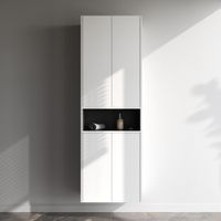 M8FCH0602WM Func, шкаф с полками 60 см (В 700мм), цвет белый матовый — фото 2, Шкафы для ванной