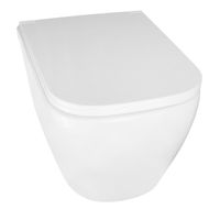 Унитаз подвесной Azario LEGENDA 490x345x325 безободковый, система смыва "Скрытое торнадо", в комплекте с быстросъемным сиденьем микролифт (AZ-2305AS) арт-AZ-2305-AS — фото 1, Подвесные унитазы