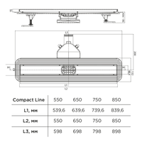 Душевой лоток BETTOSERB Compact Line Matte Black 750 арт-13702511BM — фото 3, Душевые лотки