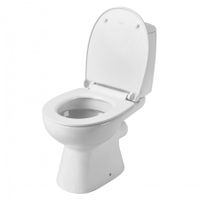 ЦЕЗАРЬ Унитаз-компакт, 2-режимная арматура (Oliveira), сиденье дюропласт Soft-close, Clip up (тонкое 1WH302415 — фото 1, Напольные унитазы