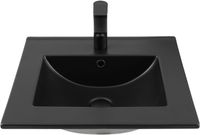 Раковина Aquanet Flat 50 черная матовая арт-00329252 — фото 3, Раковины встраиваемые сверху