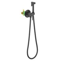 Смеситель встроенный с гигиеническим душем Timo Saona 2338/03SM черный — фото 2, Гигиенические души
