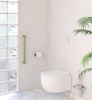 Поручень прямой Поручень Сунержа прямой d 28 мм / L 500 Золотой шёлк арт-32-3012-0500 — фото 1, Поручни для ванной