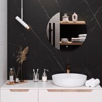 Зеркало с LED-подсветкой MILAN (55) круглое /AQUA DE MARCO MIL55 — фото 3, Зеркала в ванную комнату