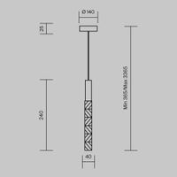 Подвесной светильник Maytoni MOD328PL-L3CH3K — фото 2, Подвесные светильники