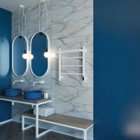 Полотенцесушитель электрический Grota App 530х600 белый App 530х600 RAL9016 EL — фото 5, Электрические полотенцесушители