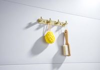 ЕВРОПА планка с 4 крючками, шлиф. золото арт-AQ4123BG — фото 4, Крючки для полотенец