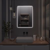 Зеркало с LED-подсветкой SIRIUS (50*70) /AQUA DE MARCO SIR50/70 — фото 2, Зеркала в ванную комнату