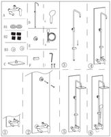 Душевая стойка Aquanet Passion S3 арт-AF300-72-S-B — фото 2, Душевые стойки