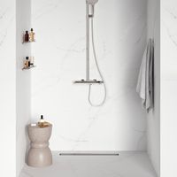 Лоток душевой IDDIS Perfex, сифон 360, комбинированный затвор, двухсторонняя решетка, 700мм, хром арт-975B7SB00DZ — фото 1, Душевые лотки