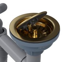 Кухонная мойка Reflexion Garda брашированное золото арт-RX2170GD — фото 15, Кухонные мойки