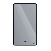 Зеркало Lemark MIOBLACK 45х80 см с интерьерной подсветкой, с подогревом арт-LM45ZM-black — фото 2, Зеркала в ванную комнату