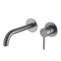 Смеситель ABBER Wasser Kreis AF8112NG для раковины скрытого монтажа, никель — фото 1, Смесители для раковины