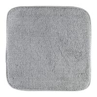 Коврик д/ванной комнаты 60х60 см., без вышивки, серый, окантовка серебро 30757 — фото 1, Коврики для ванной комнаты