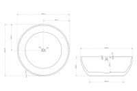 Акриловая ванна ABBER AB9279MB черная матовая — фото 10, Акриловые ванны