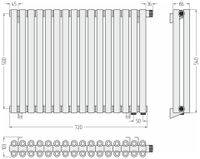 Отопительный радиатор Сунержа Эстет-00 EU50 500х720 16 секций Состаренная латунь арт-051-0322-5016 — фото 4, Радиаторы отопления
