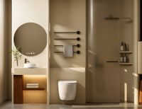 Комплект подвесной унитаз ABBER Bequem AC1100T белый с инсталляцией AC0105 и кнопкой AC0121MMG золото матовое AC1100T-AC0105-AC0121MMG — фото 2, Комплекты унитаз + инсталляция