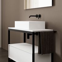 Раковина Scarabeo SKINNY накладная без перелива без отверстий цвет белый арт-5414 — фото 2, Раковины накладные