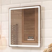 Зеркало с подсветкой VIGO Geometry Media voice 600 арт-044 — фото 2, Зеркала в ванную комнату