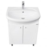 Тумба МИНИМА Н 65, белая (под раковину СТЕЛЛА 65) 1A104201MN010 — фото 2, Тумбы под раковину