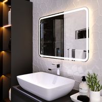 Зеркало с LED-подсветкой BALATON (80*55) /AQUA DE MARCO Bal80/55 — фото 2, Зеркала в ванную комнату