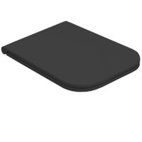 Сиденье с крышкой GLOBO STONE с микролифтом быстросъемное цвет черный матовый ST022AR — фото 1, Сиденья для унитаза