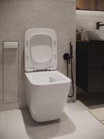 Agger Унитаз подвесной безободковый TORNADO белый с инсталляцией, микролифт, кнопка смыва хром арт-ATI10150+APB200 — фото 8, Комплекты унитаз + инсталляция