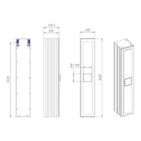 Пенал подвесной La Fenice Cubo , бежевый арт-FNC-05-CUB-C-30 — фото 2, Пеналы для ванной комнаты