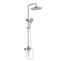 AQ2740CR ЛУГАНО душевая система (смеситель для ванны) 255 мм, хром — фото 12, Душевые стойки