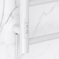 Полотенцесушитель электрический Стилье Формат 27 800х500 левый Белый арт-12529-8050 — фото 2, Электрические полотенцесушители