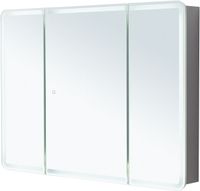 Зеркальный шкаф Aquanet Оптима 110 с LED подсветкой арт-00341428 — фото 2, Зеркальные шкафы в ванную