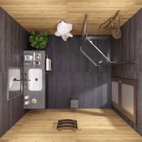 ДШ "Дека-Хром", 100х100, пятиуг., (2 места) арт-Щ0000056789 — фото 6, Душевые уголки трапеция