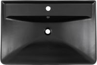 Раковина Aquanet Ирис 70 черная матовая арт-00329248 — фото 3, Раковины встраиваемые сверху