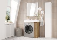 Тумба без фасада ЛОНДРИ 20 (под раковину РЕЙН 80), под с/маш., дуб кантри 1A267101LHDY0 — фото 9, Тумбы под раковину