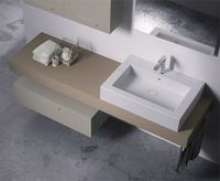 Раковина GLOBO INCANTHO подвесная или на столешницу с одним намеченным отверстием цвет белый IN071ABI — фото 2, Раковины накладные