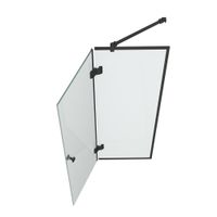 Товар: Шторка на ванну стеклянная D&K Matrix , 140*90, черный арт-DG1109025 - фото 3 Шторка на ванну стеклянная D&K Matrix , 140*90, черный арт-DG1109025 — фото 3, Шторки для ванной распашные