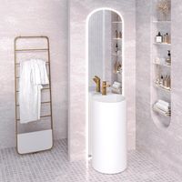 Моноблок Alfa из Solid Perfection (45см*45см*81см) /белый/ AQUA DE MARCO арт-ALFAL45_SOL — фото 7, Раковины напольные